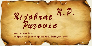 Mijobrat Puzović vizit kartica